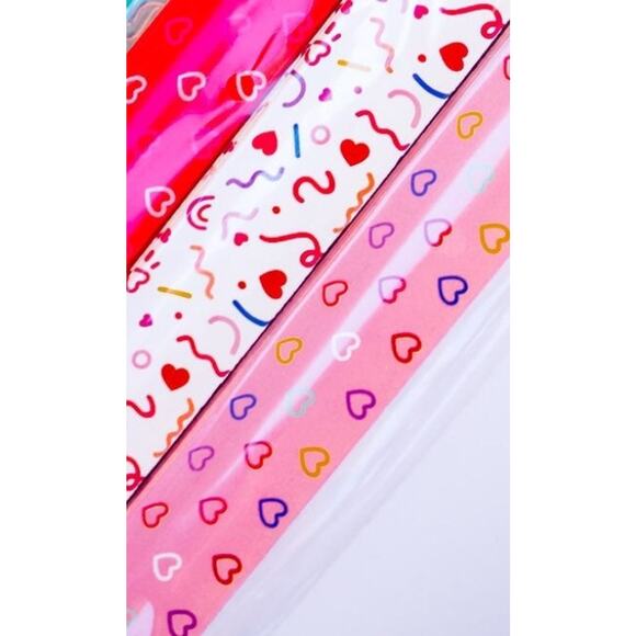 NEW Lot (6) SLAP BRACELETS Birthday Party Favors Hearts Friends Love by Spritz - Picture 3 of 5